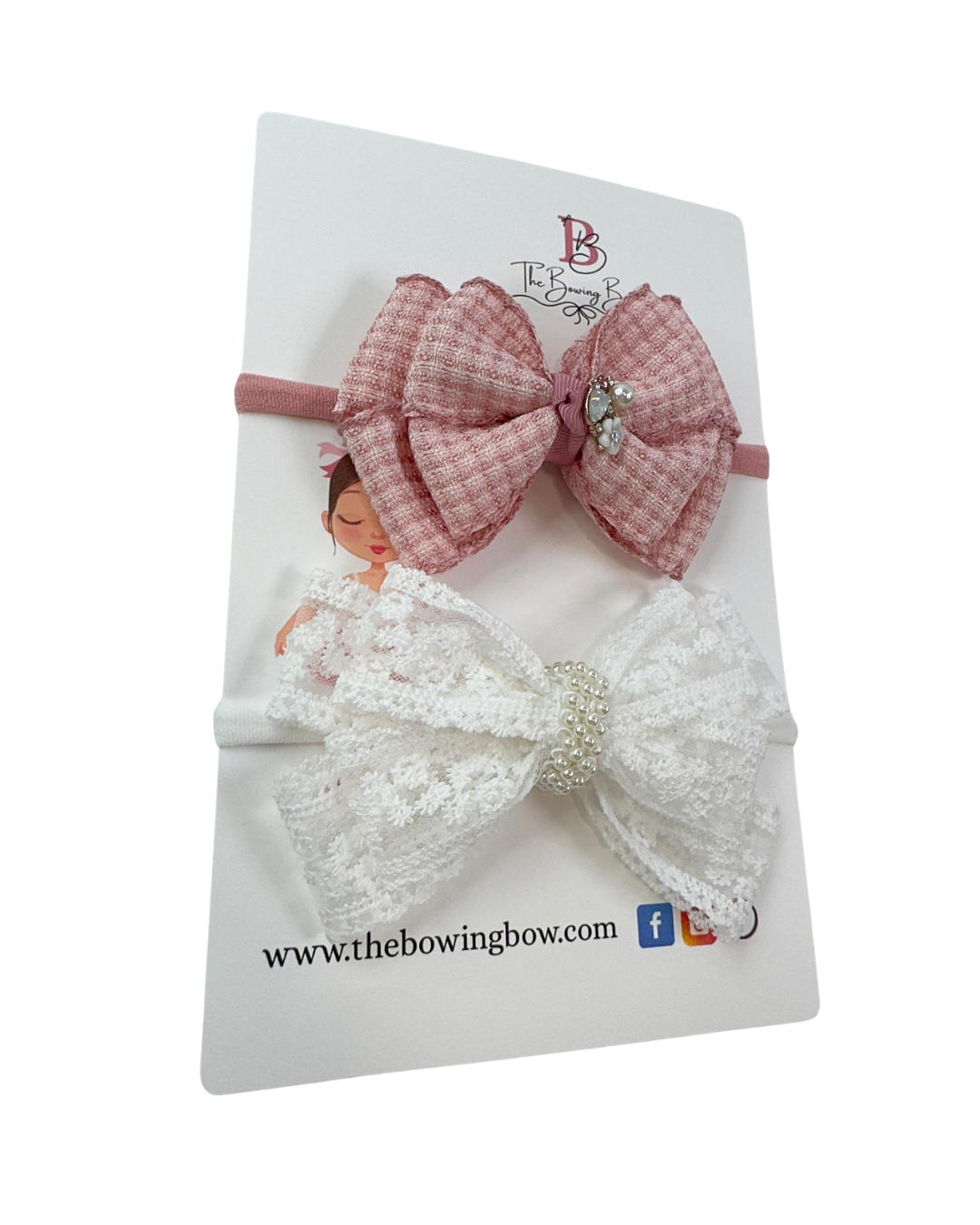 Princess Lace Headbands bows by The Bowing Bow, photo 4