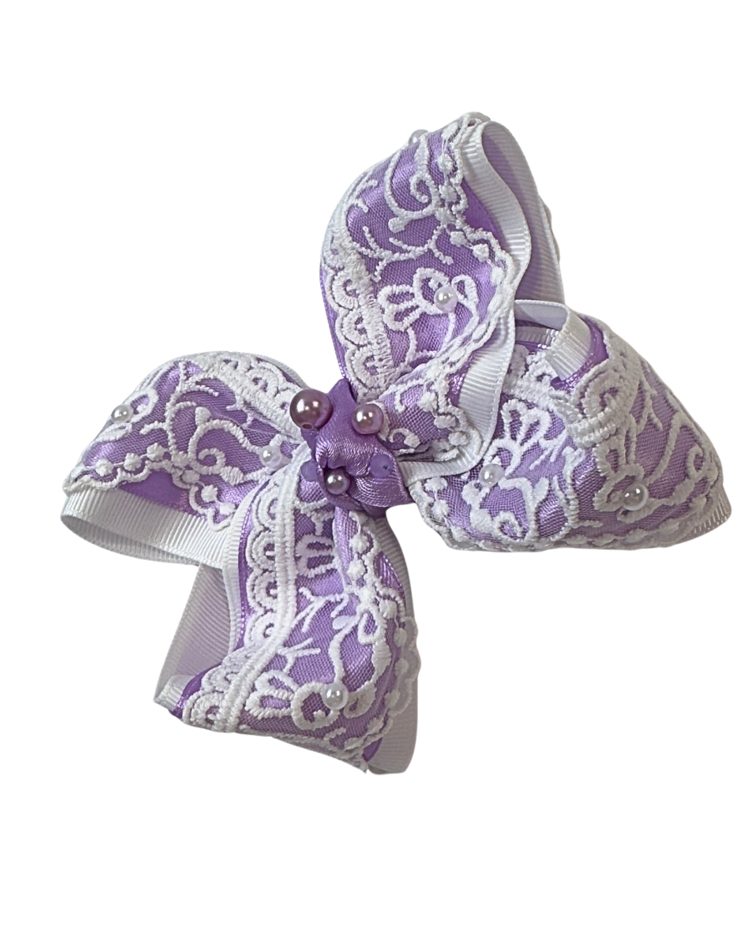 Bunny Lace Hair Bow by The Bowing Bow, photo 3