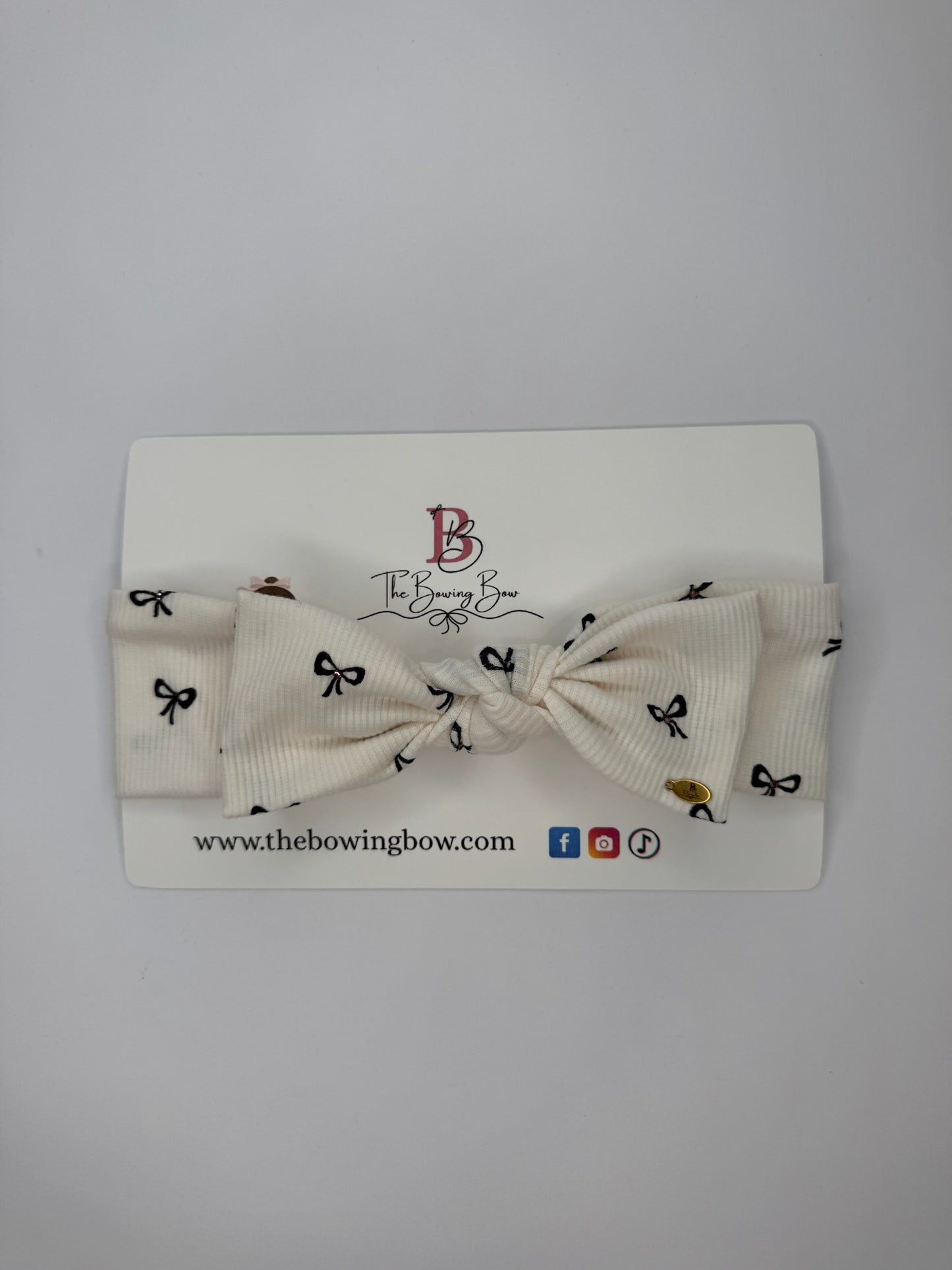 Classic Bow Print Headband