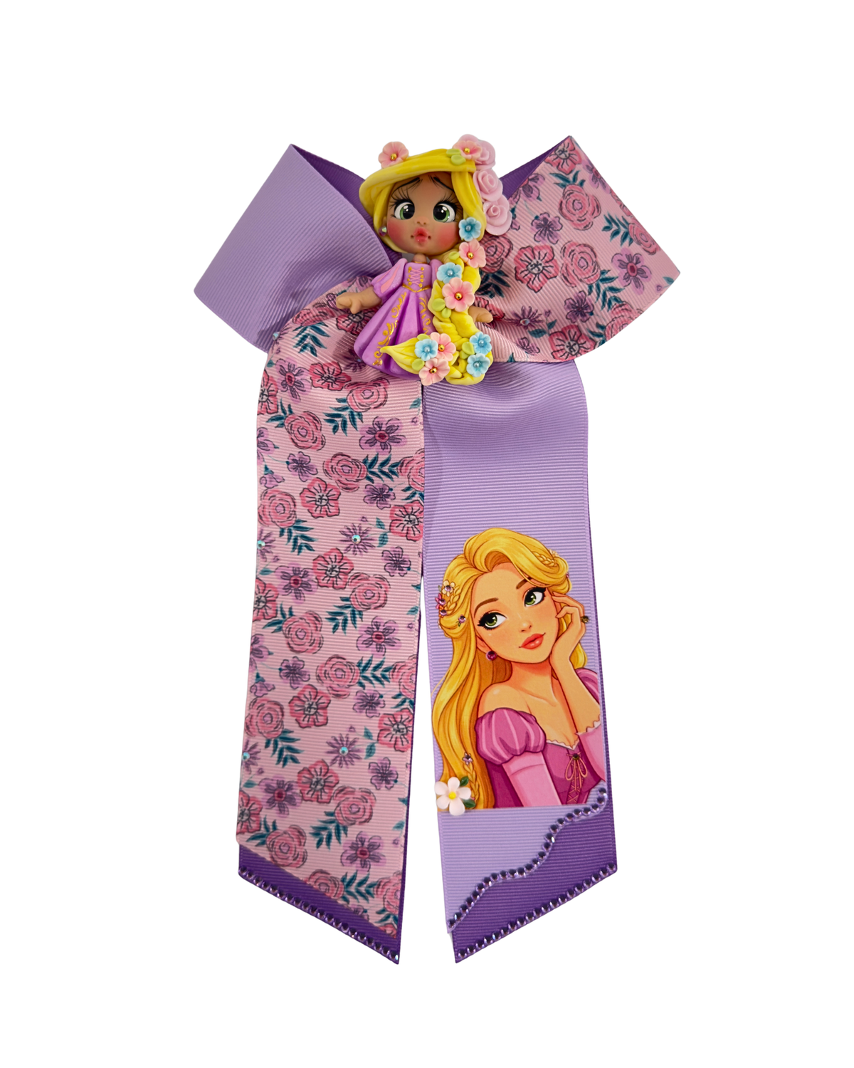 Braided Blonde Princess Hair Bow by The Bowing Bow