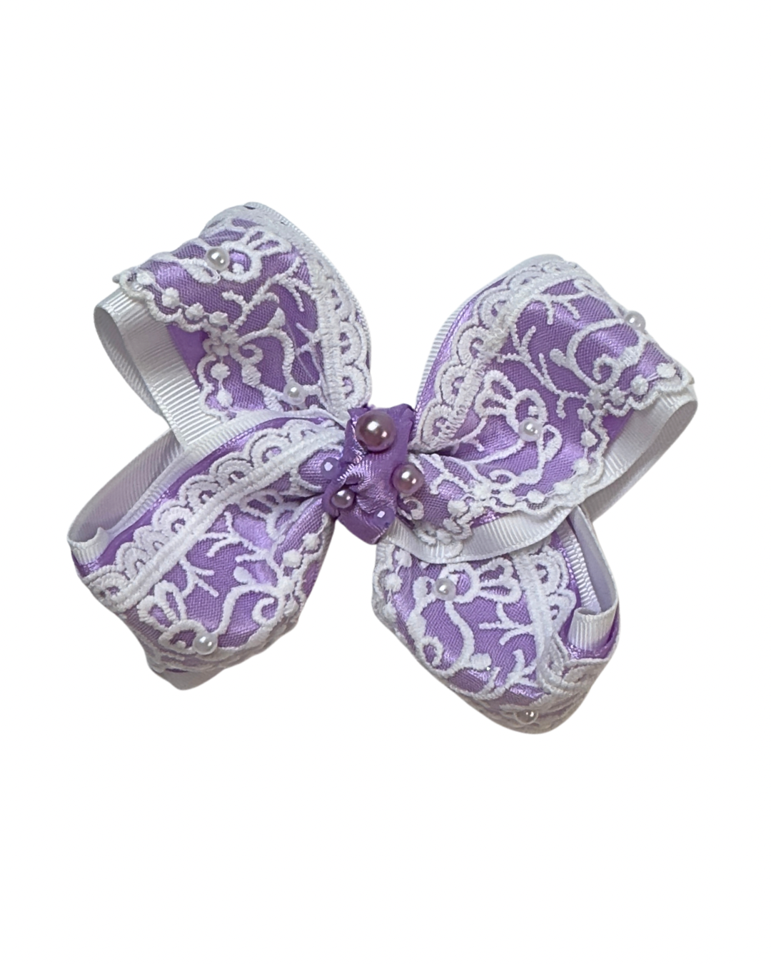 Bunny Lace Hair Bow by The Bowing Bow, photo 4