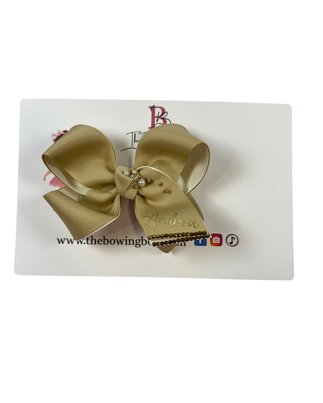 Mini boutique Personalized Hair Bow by The Bowing Bow, photo 3