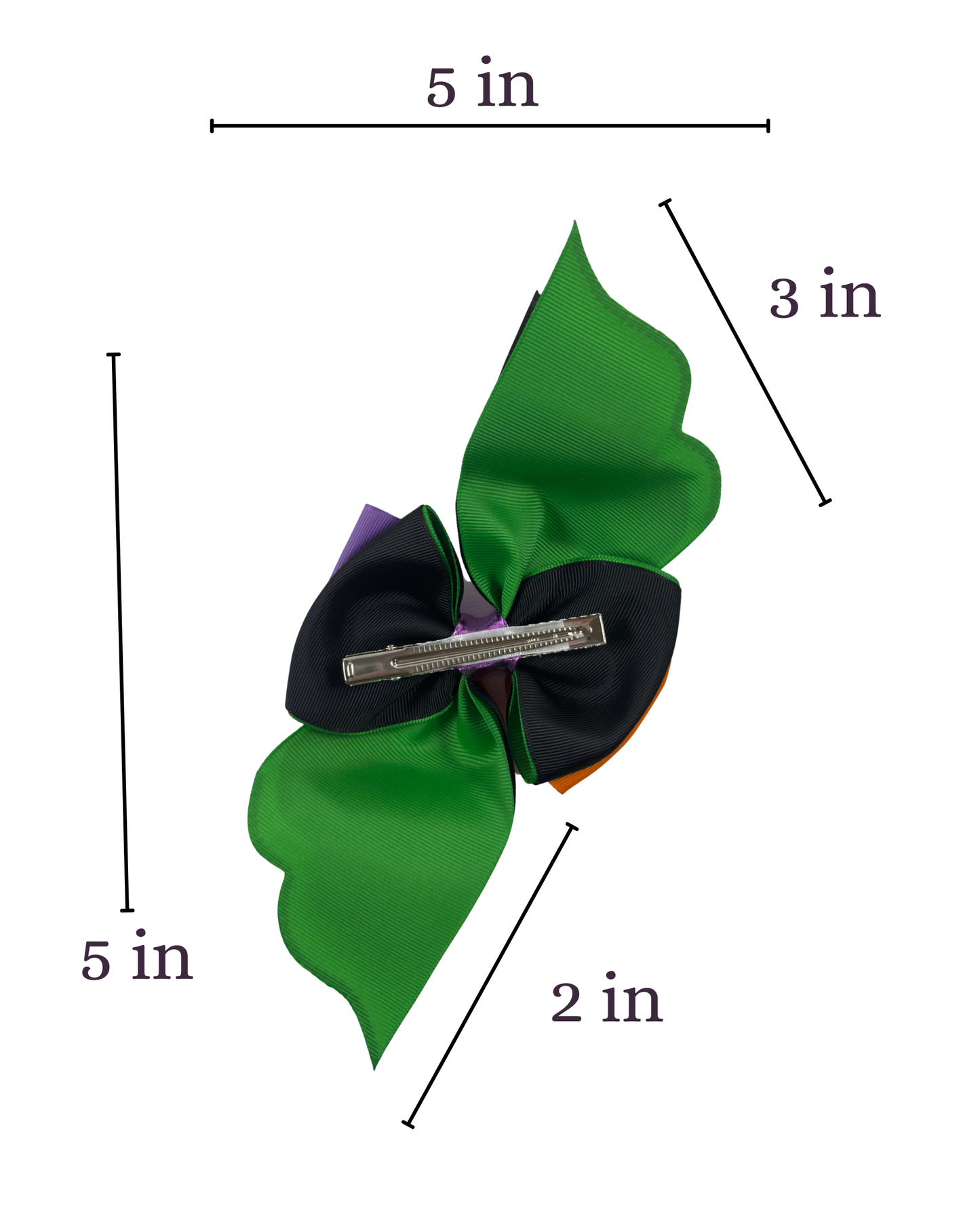Halloween pinwheel Hair Bow