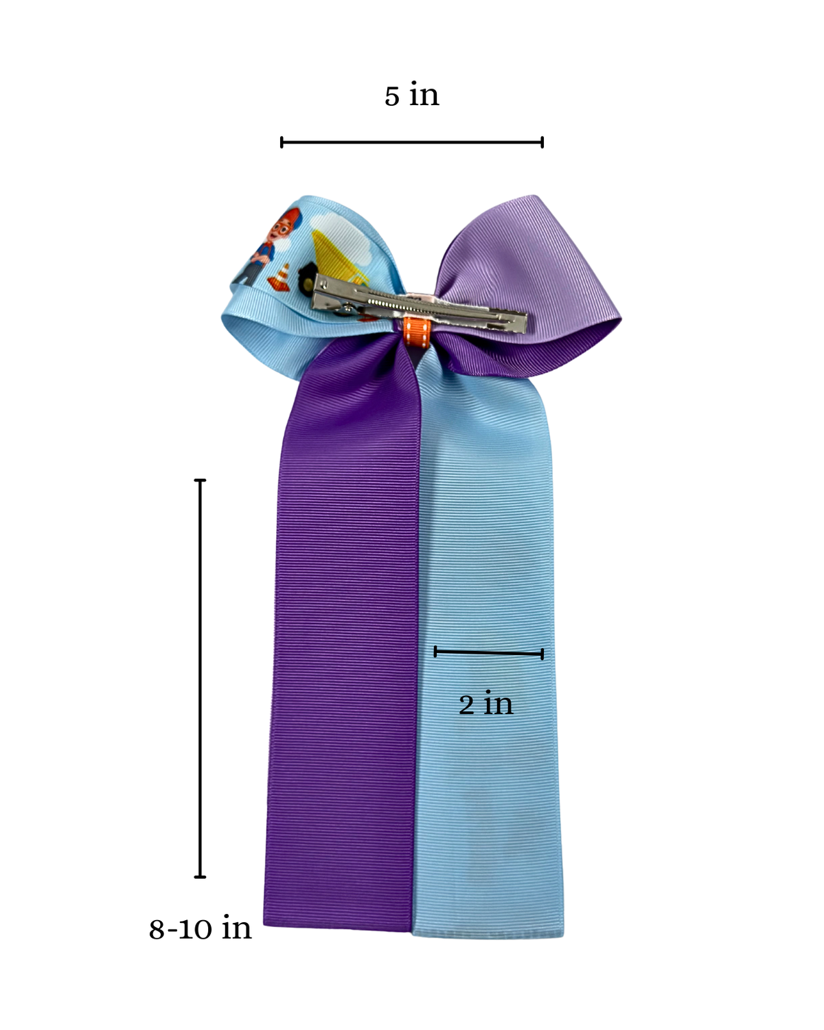 Blippi Hat Guy Hair Bow by The Bowing Bow, photo 8