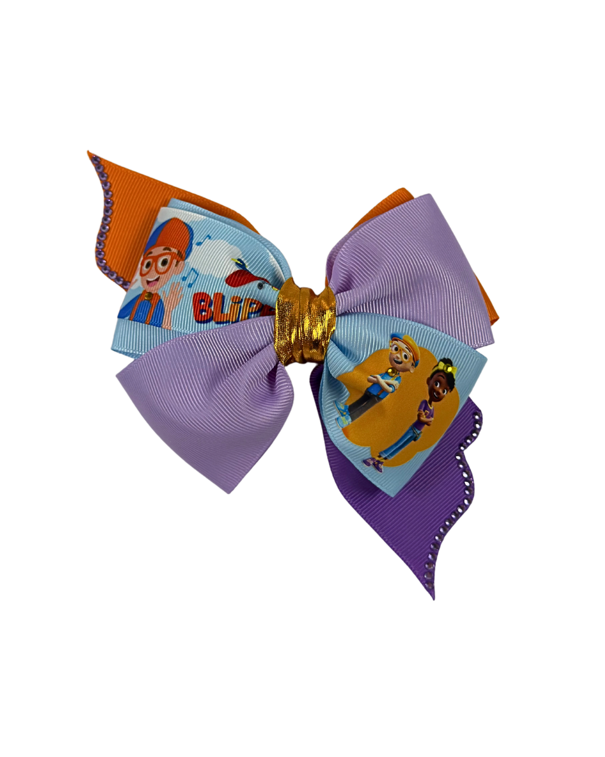 Blippi Hat Guy Hair Bow by The Bowing Bow, photo 3