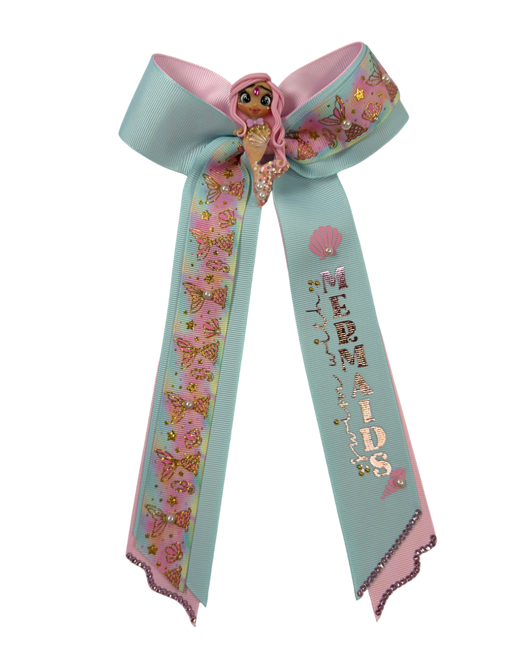 Let’s Swim with Mermaids Hair Bow by The Bowing Bow, photo 3