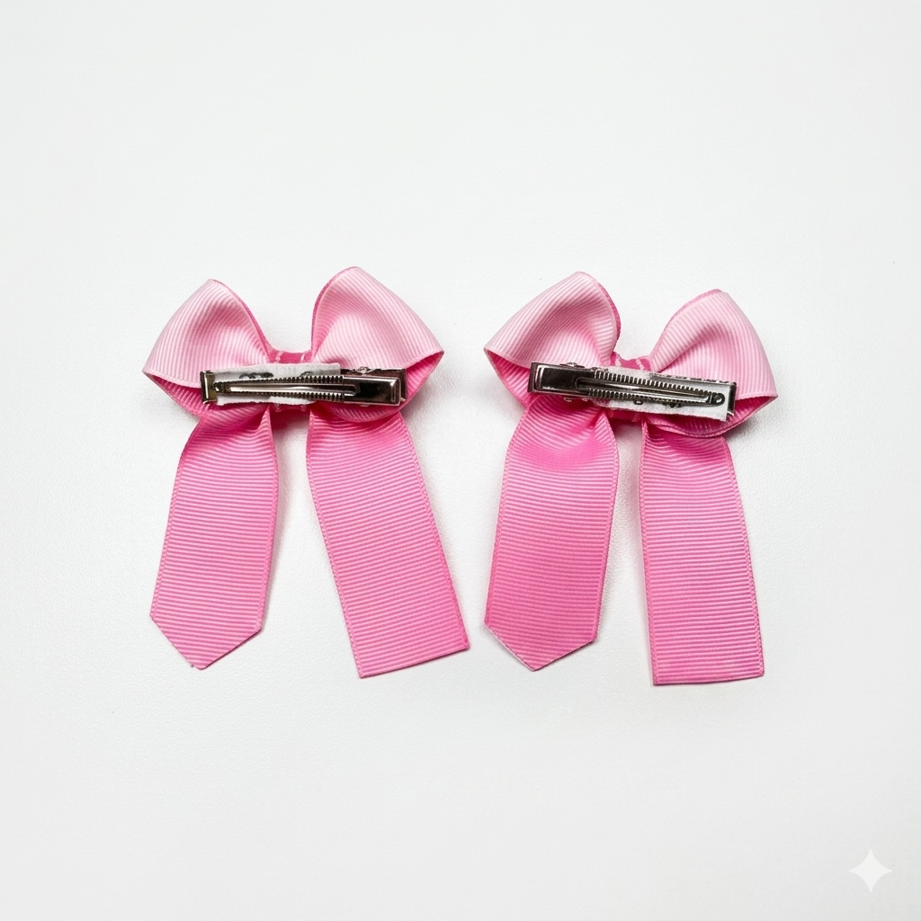 Crayon Style Hair Bow Mini Size