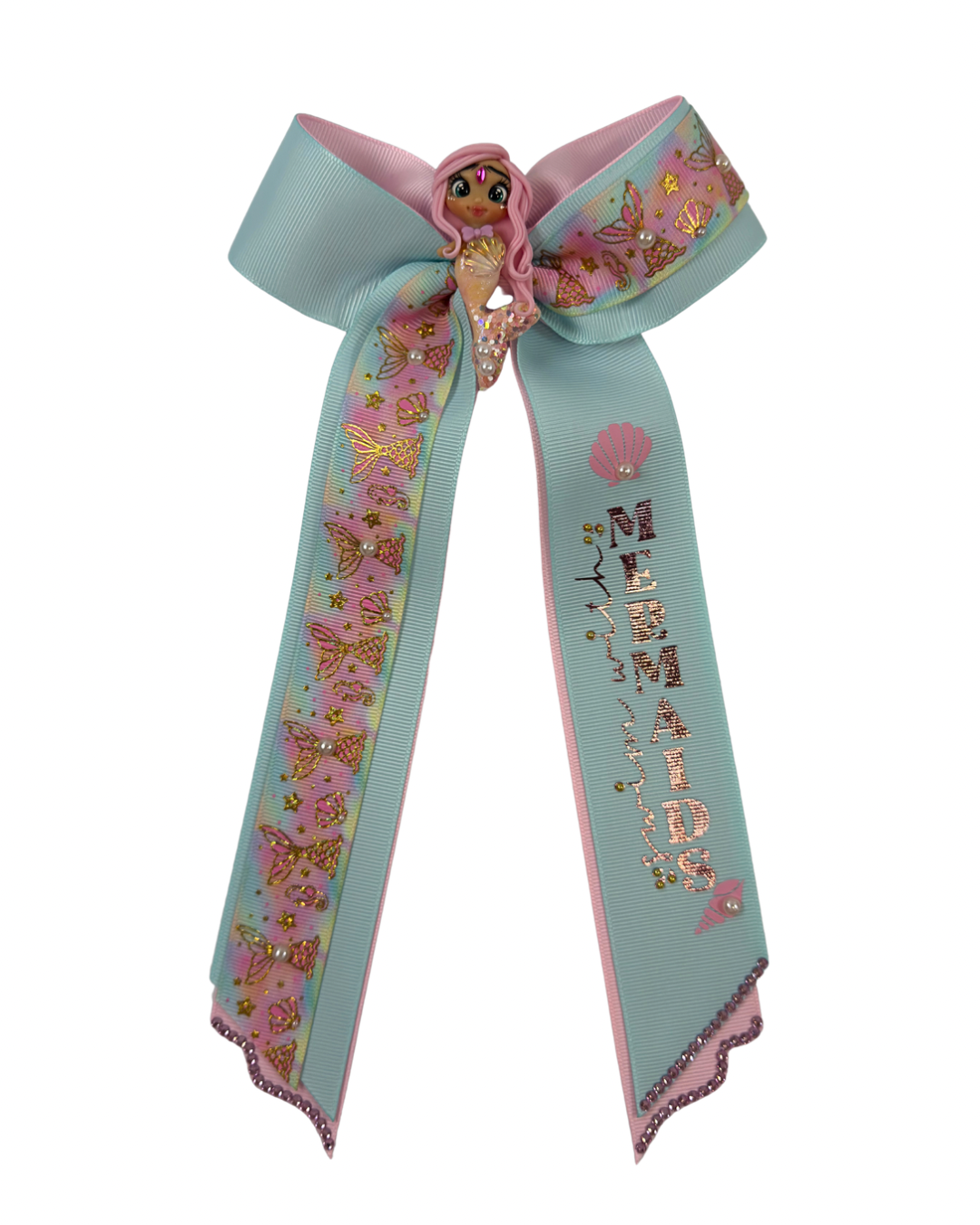 Let’s Swim with Mermaids Hair Bow by The Bowing Bow, photo 6