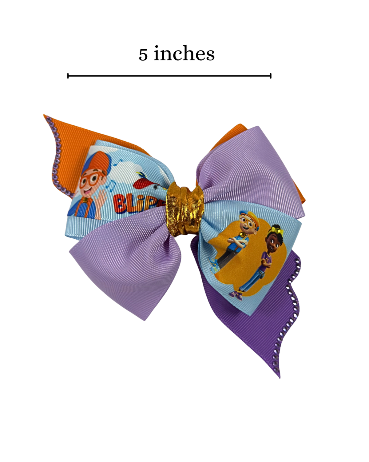 Blippi Hat Guy Hair Bow by The Bowing Bow, photo 9