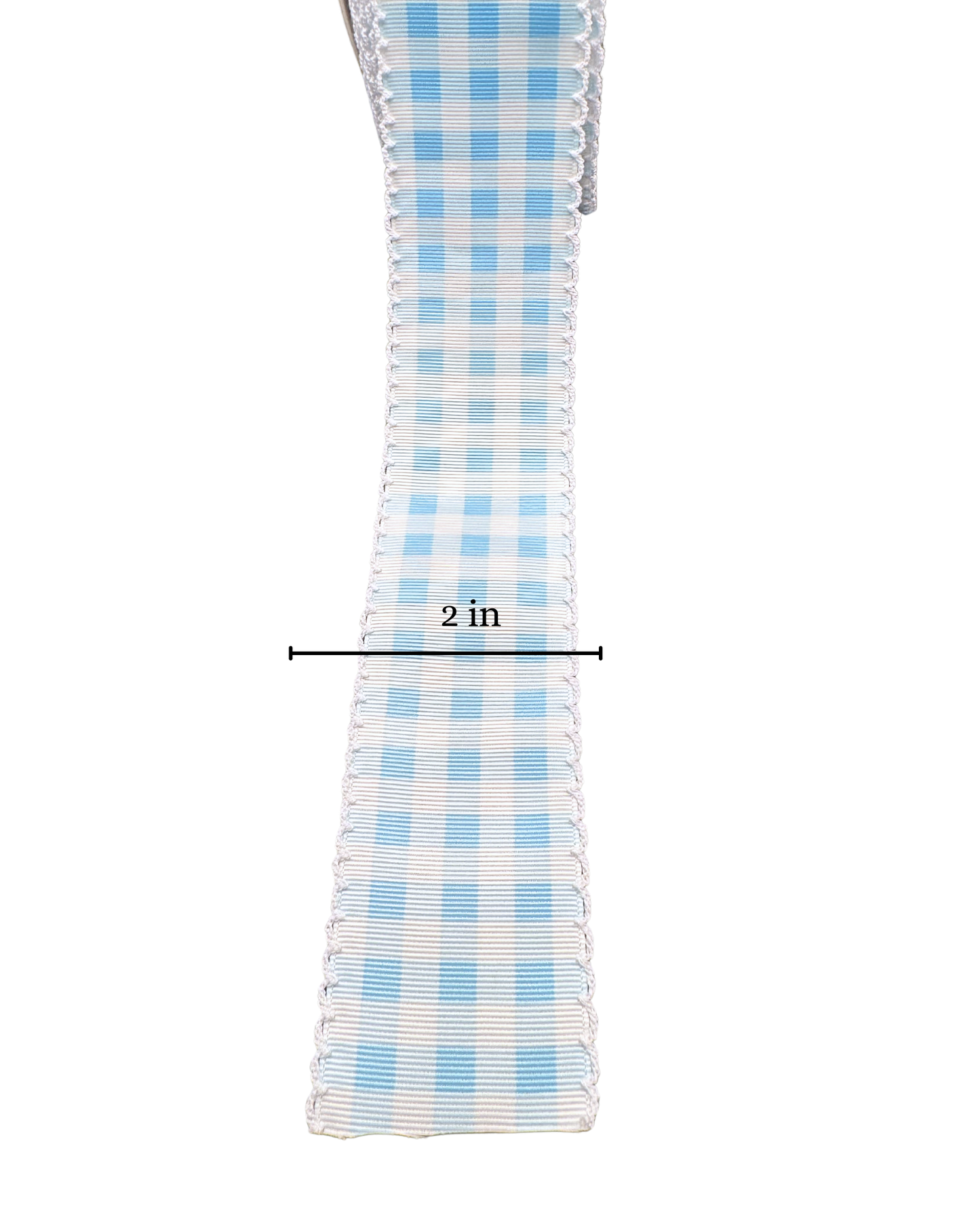 Moonstitch ribbon blue gingham ribbon