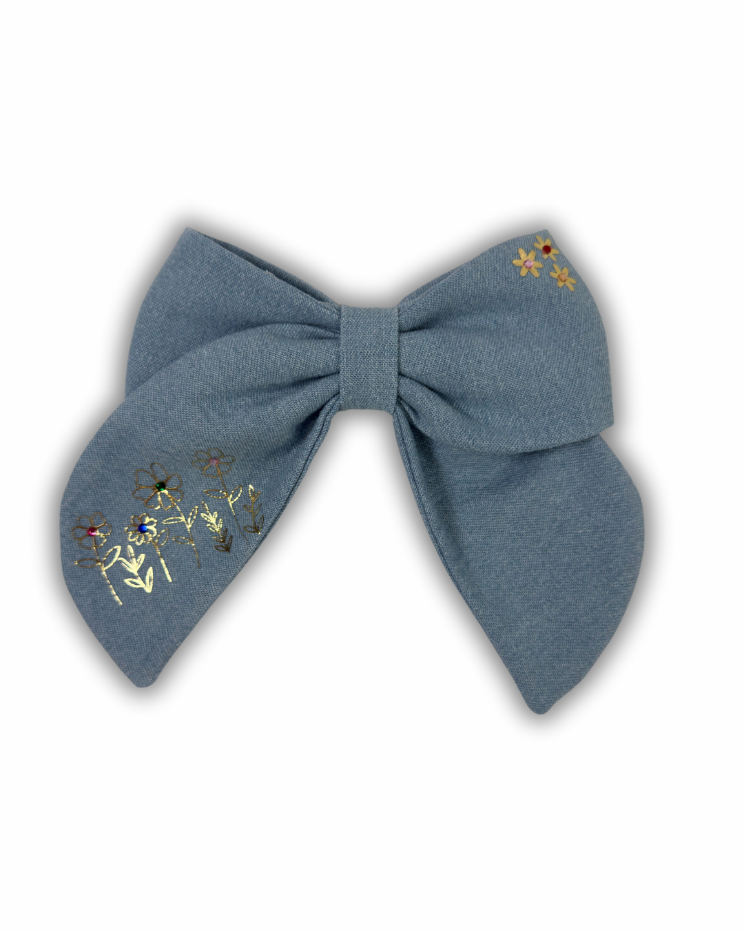 Garden Denim Bow