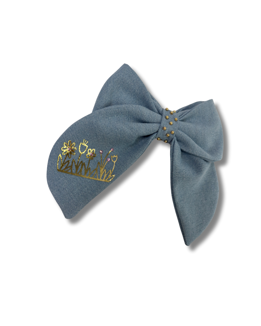 Garden Denim Bow