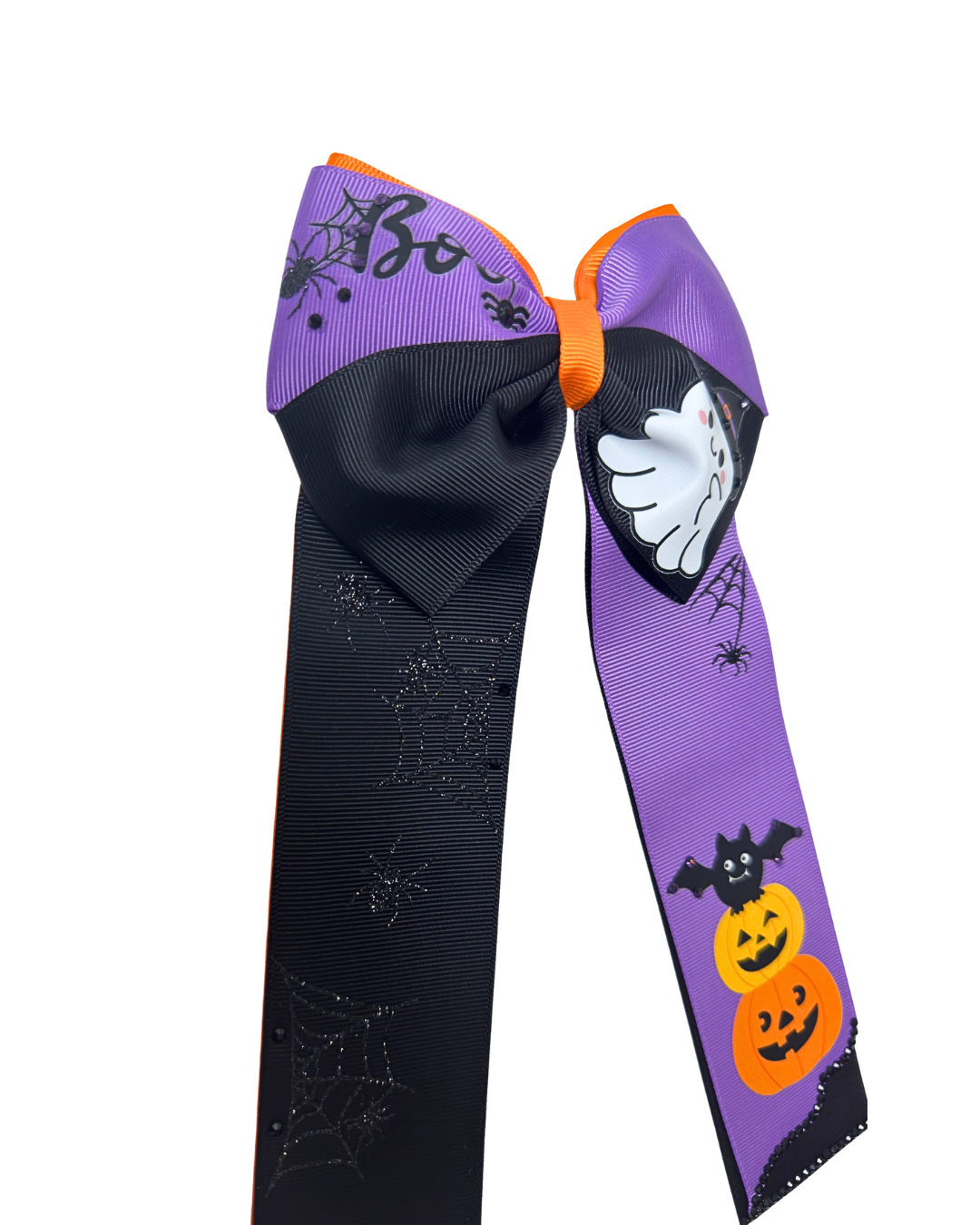 Spooky Cute Halloween Hair Bow - Ghost & Pumpkin Edition