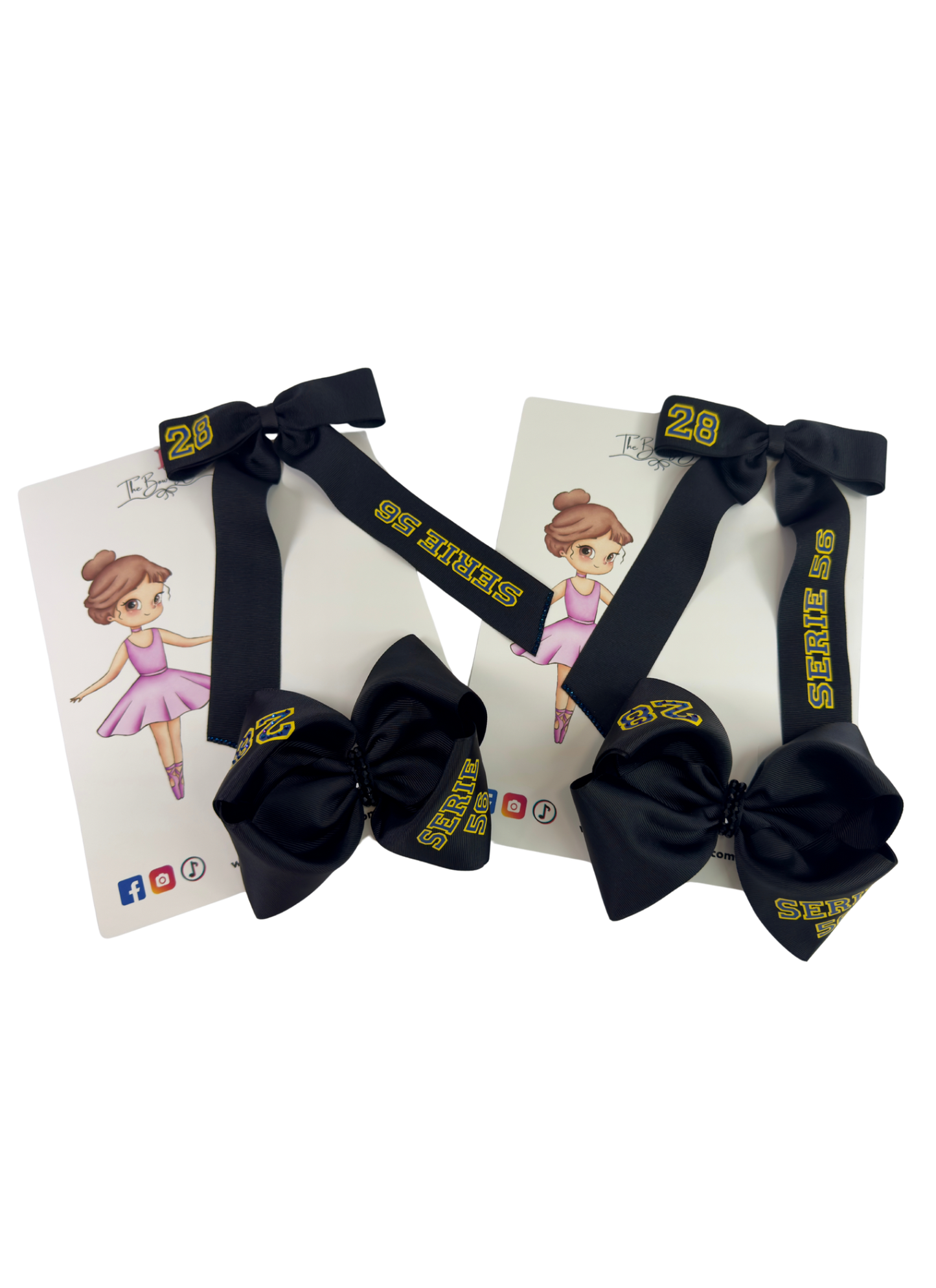 Sports Theme personalized Hair Bow Set