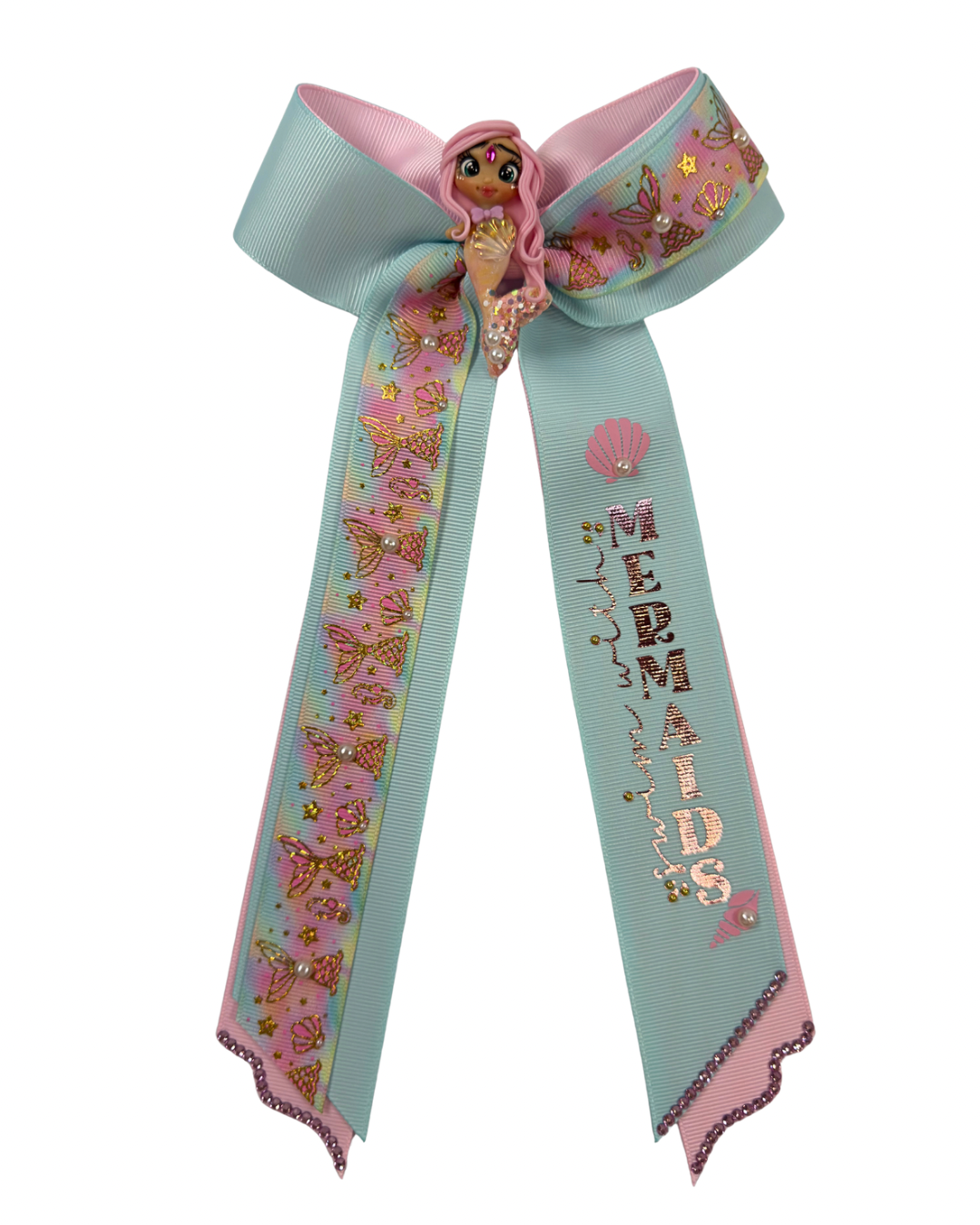 Let’s Swim with Mermaids Hair Bow by The Bowing Bow, photo 4