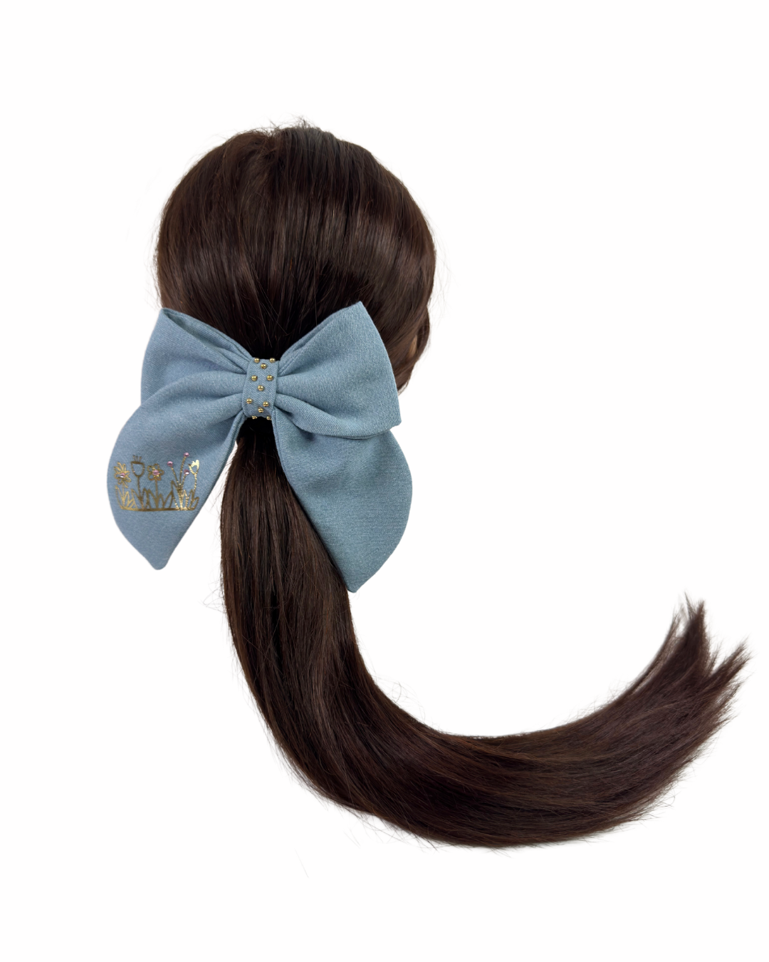 Garden Denim Bow