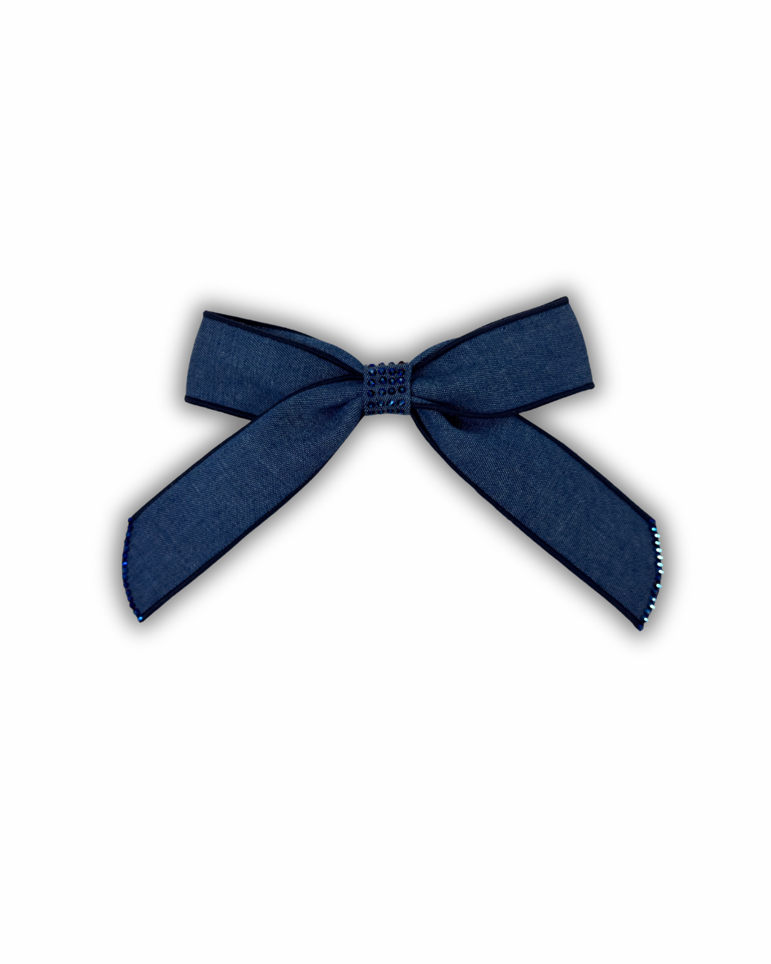 Denim Sparkle Bow