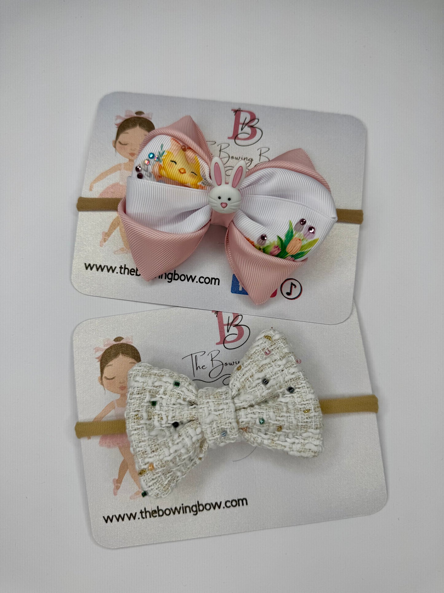 Bunny hair clip/headband
