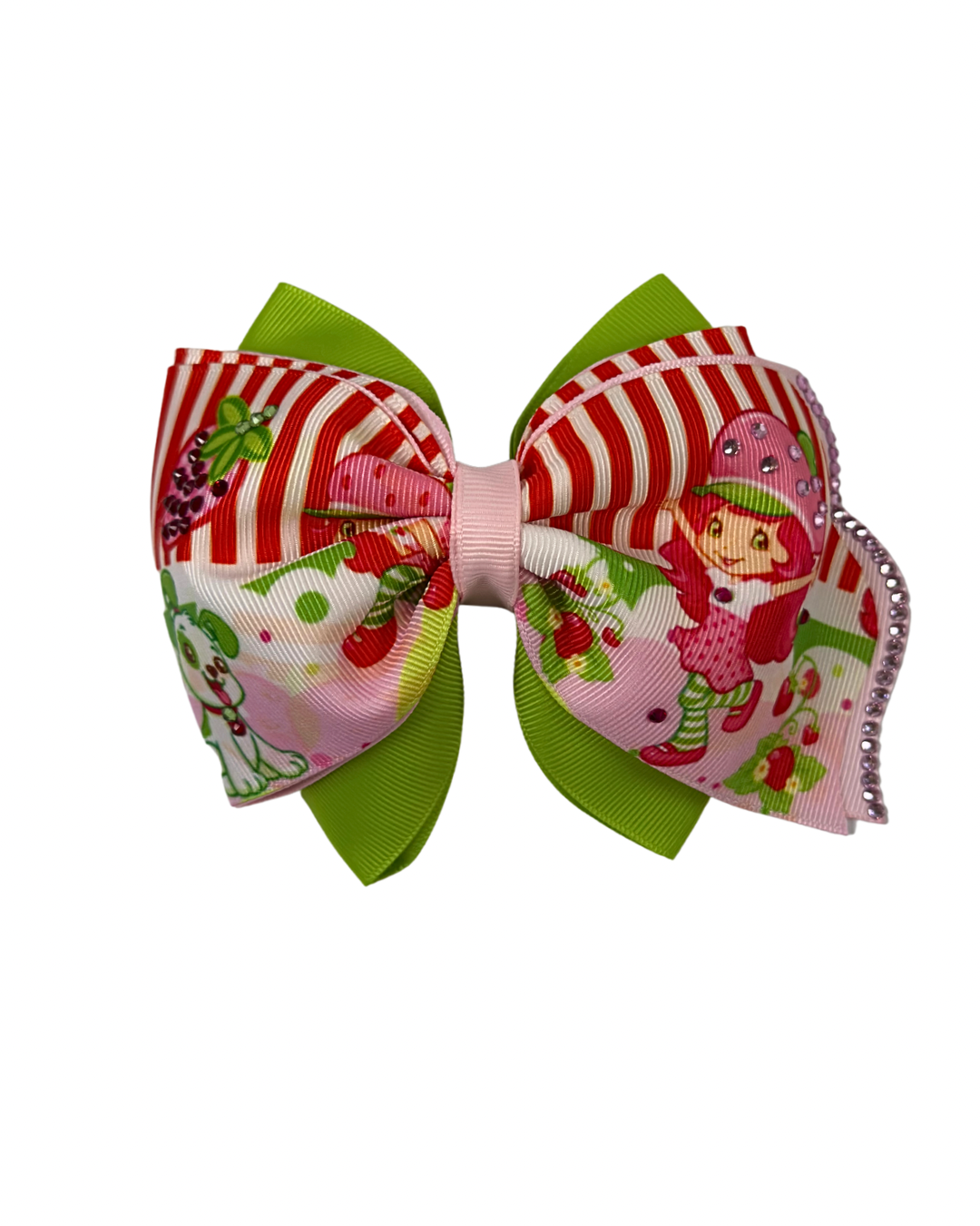 Elegant Strawberry Girl Hair Bow by The Bowing Bow