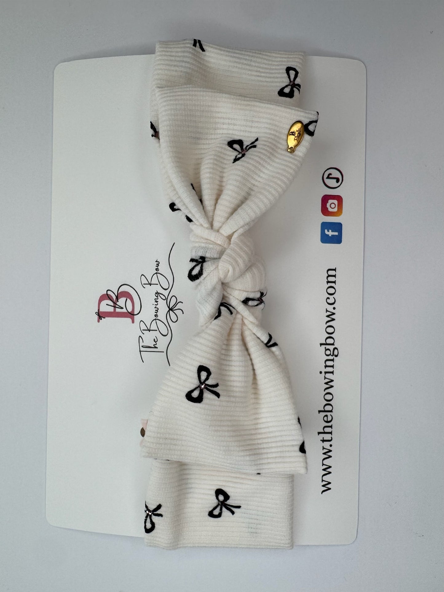 Classic Bow Print Headband