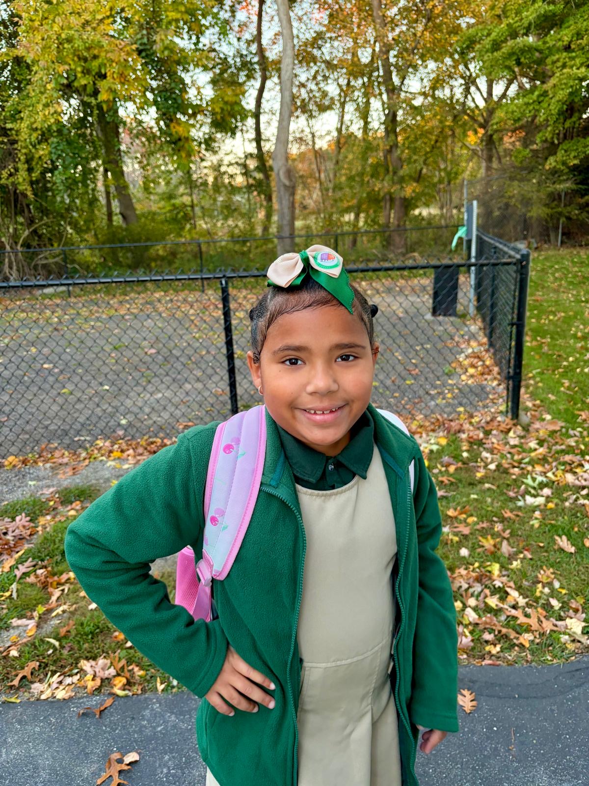 Collegiate Charter School Hair Bow