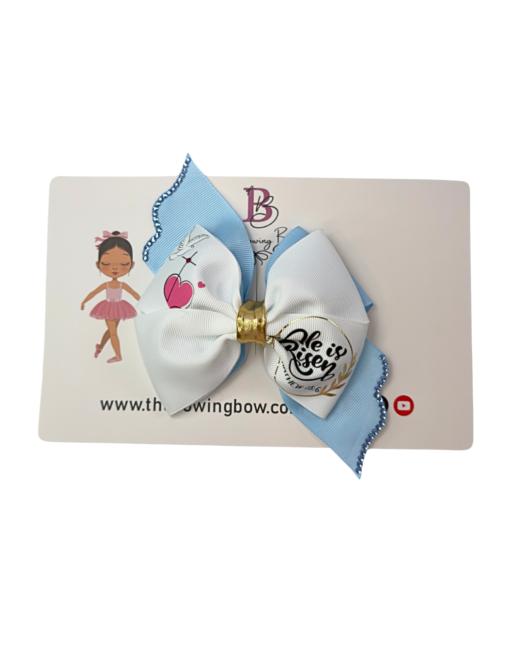 Christian Hair Bow by The Bowing Bow