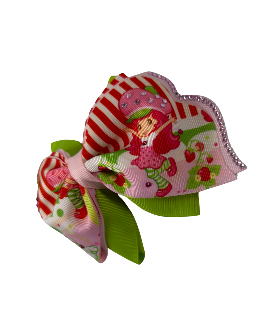 Elegant Strawberry Girl Hair Bow by The Bowing Bow, photo 3