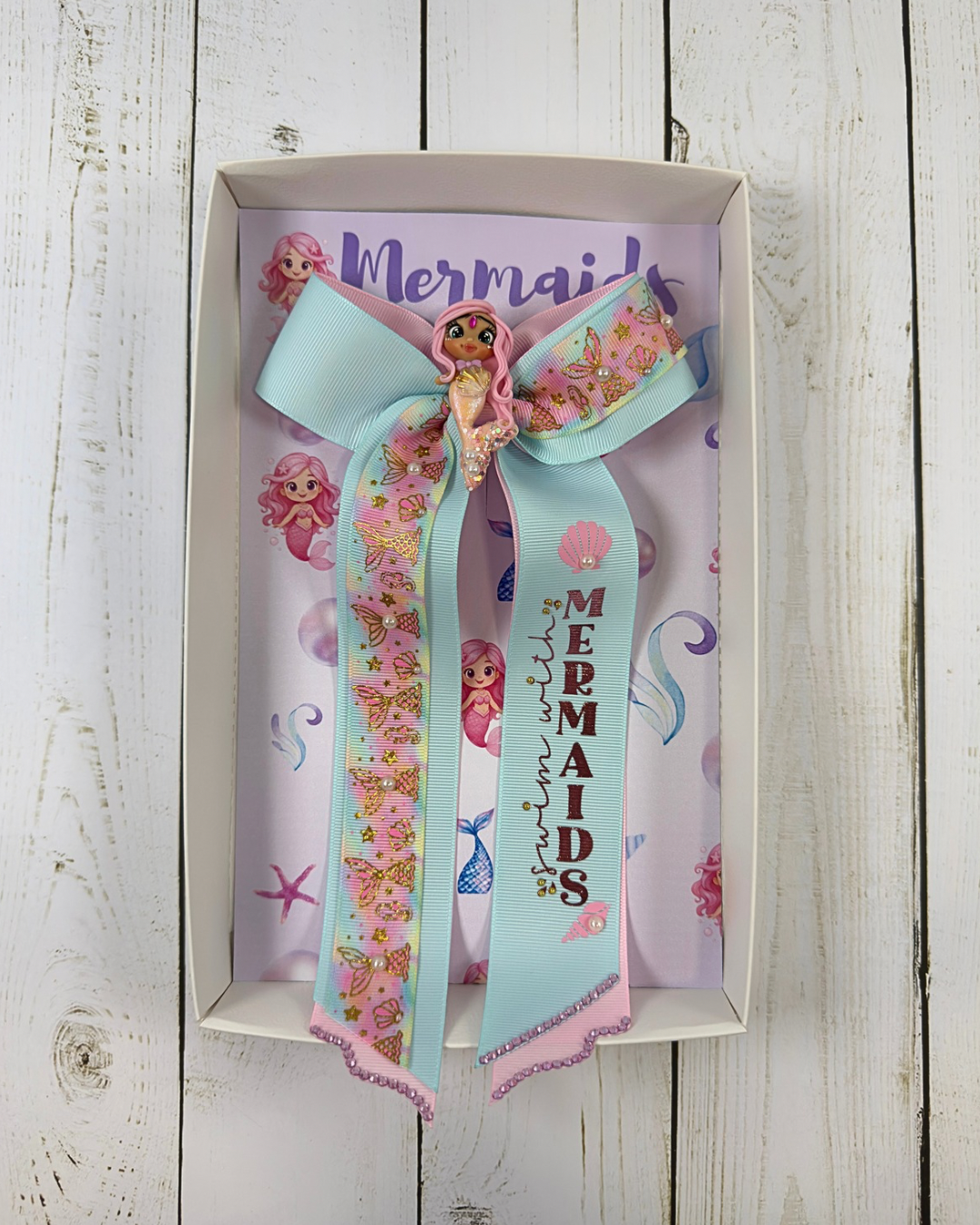 Let’s Swim with Mermaids Hair Bow by The Bowing Bow, photo 7