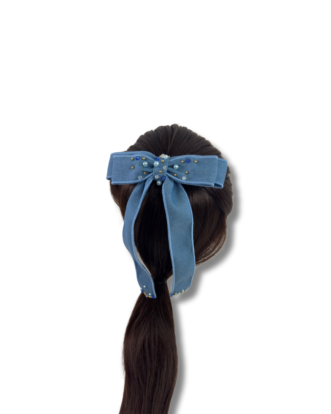 Denim Gem Bows