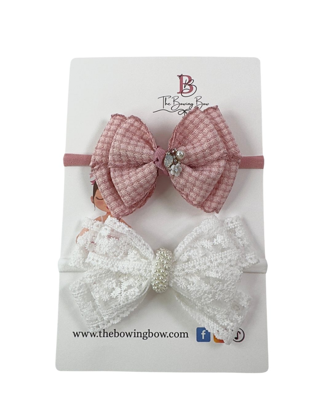 Princess Lace Headbands bows by The Bowing Bow, photo 2