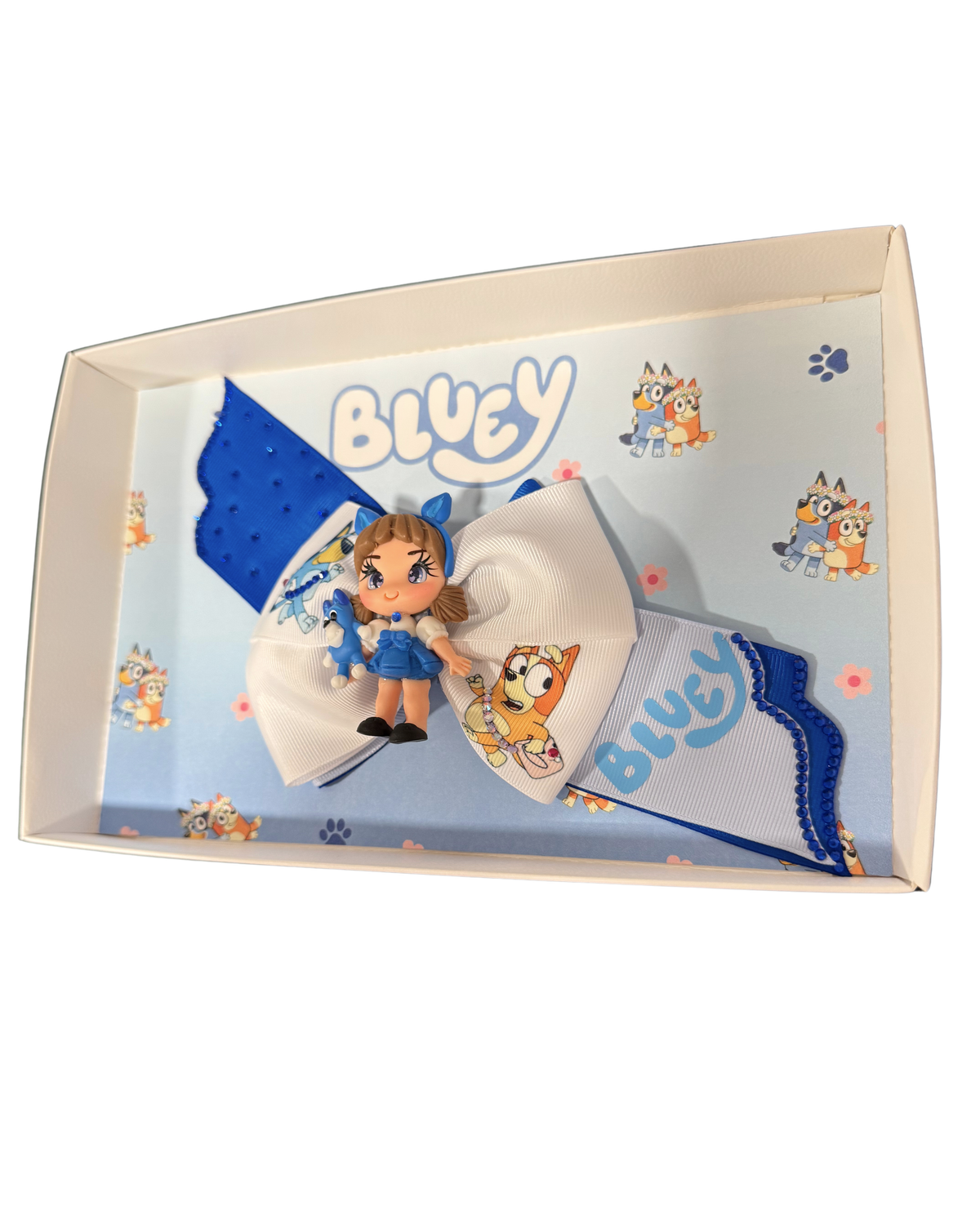 Blue Doll Hair Bow by The Bowing Bow - photo 4