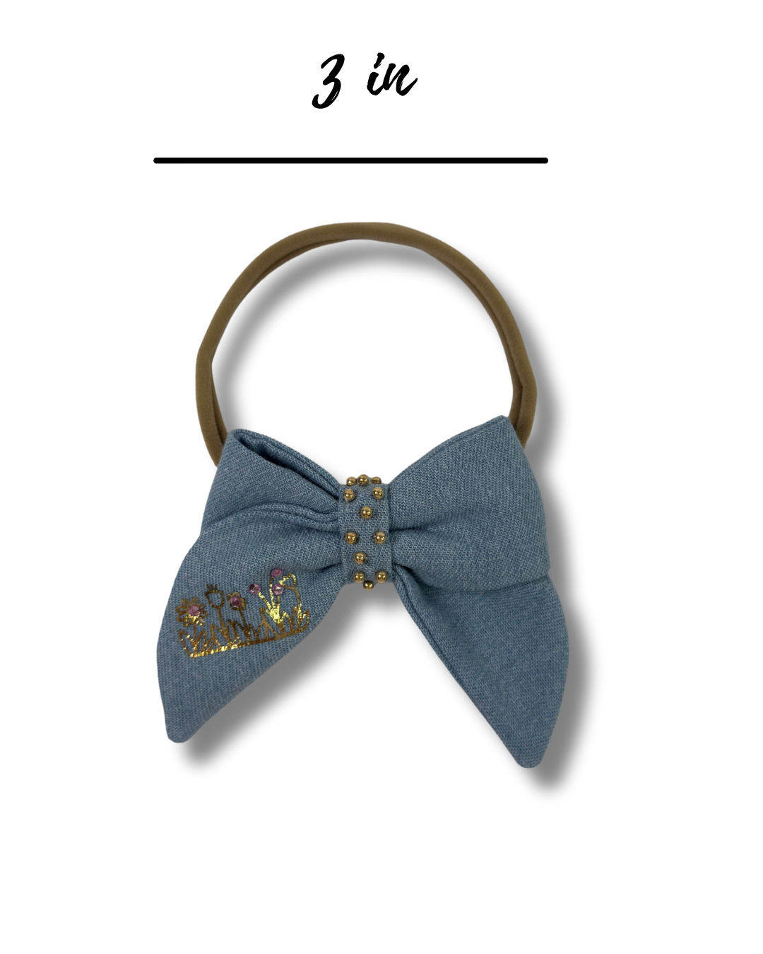 Garden Denim Bow