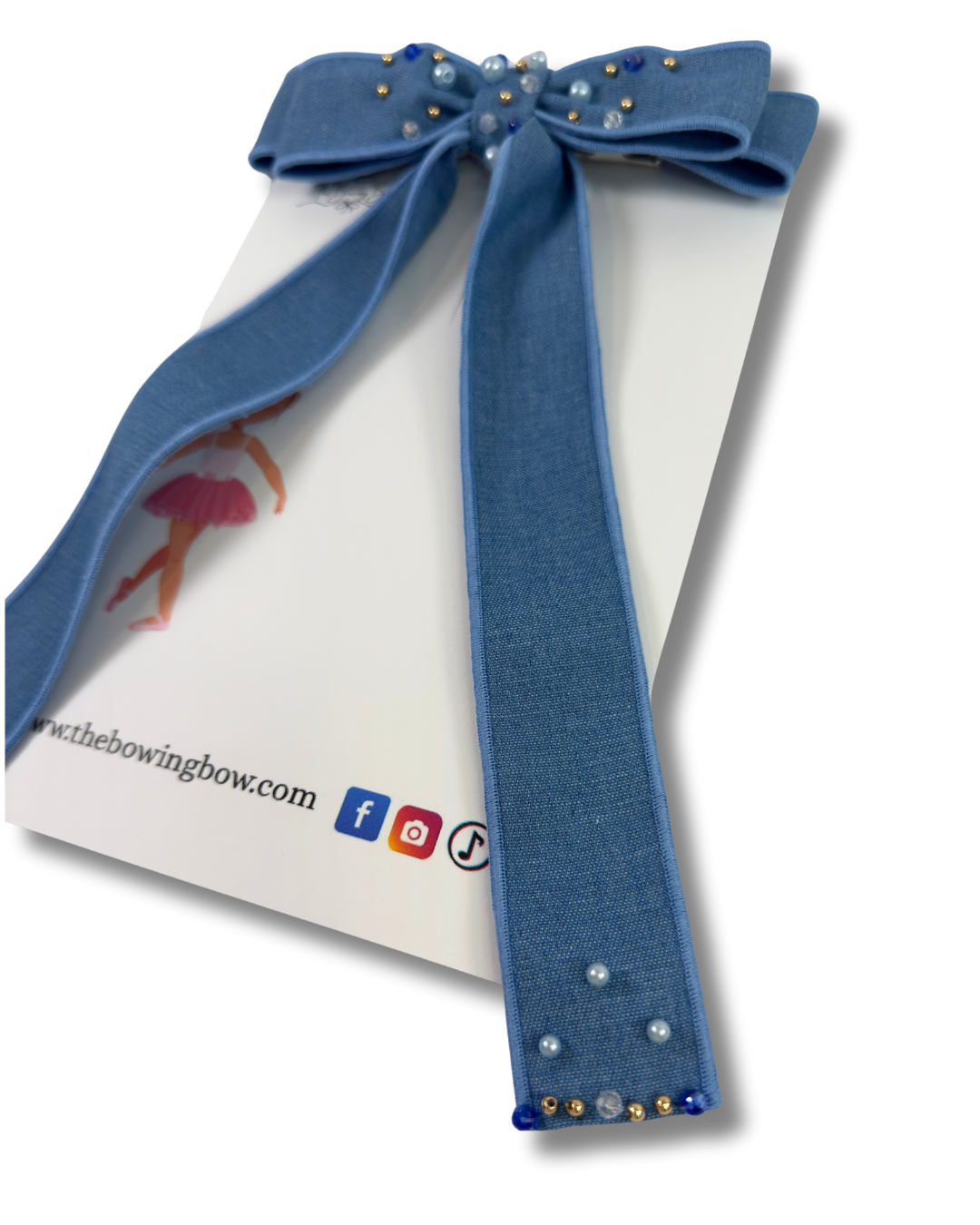 Denim Gem Bows