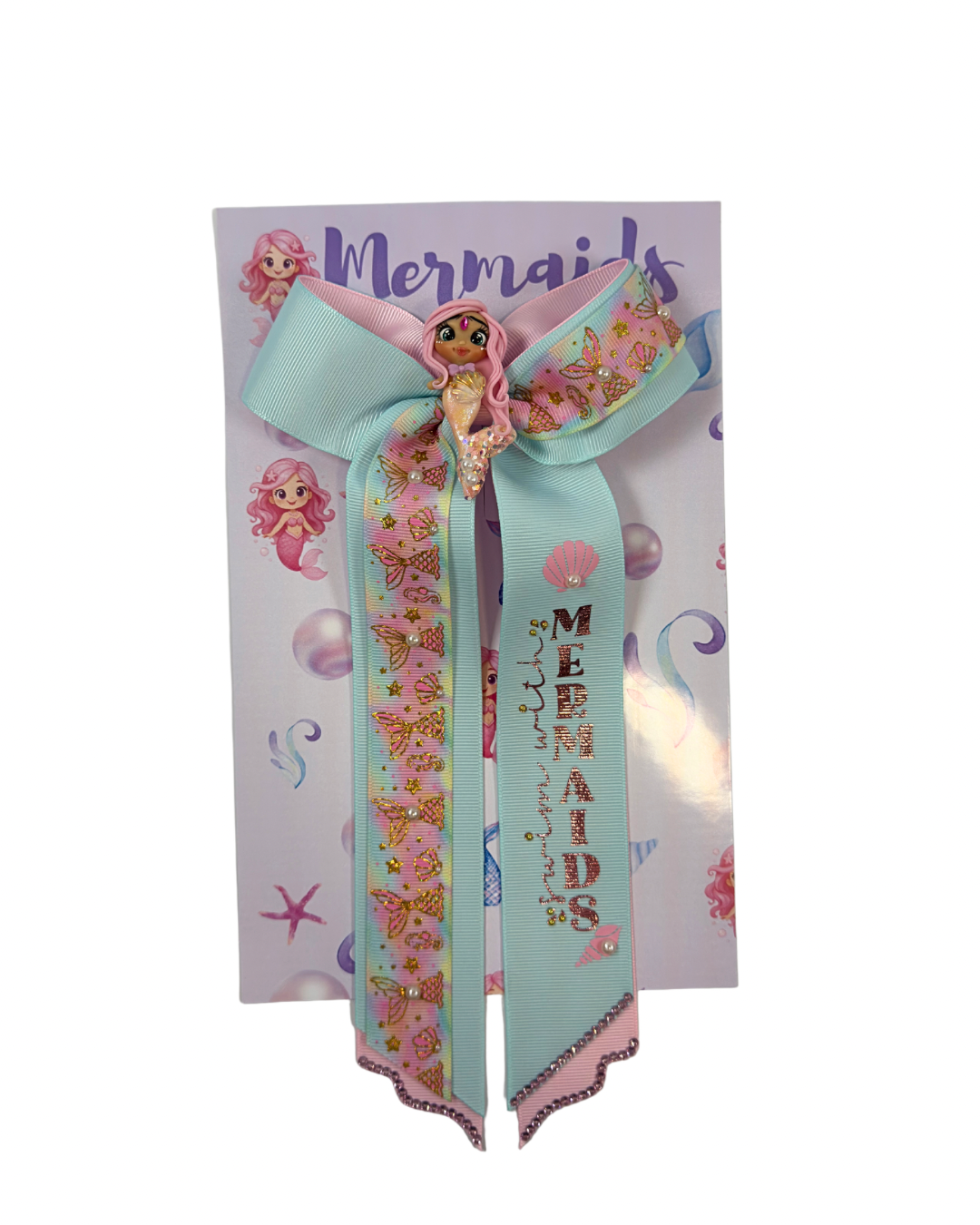 Let’s Swim with Mermaids Hair Bow by The Bowing Bow, photo 2