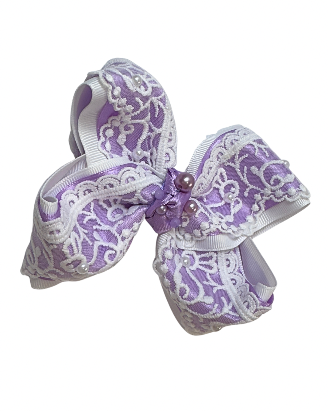 Bunny Lace Hair Bow by The Bowing Bow, photo 2