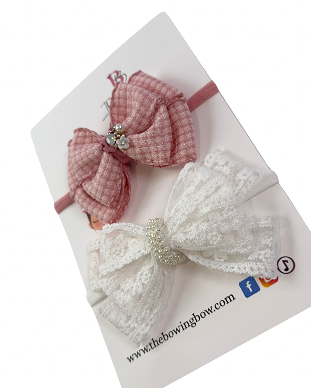 Princess Lace Headbands bows by The Bowing Bow, photo 3