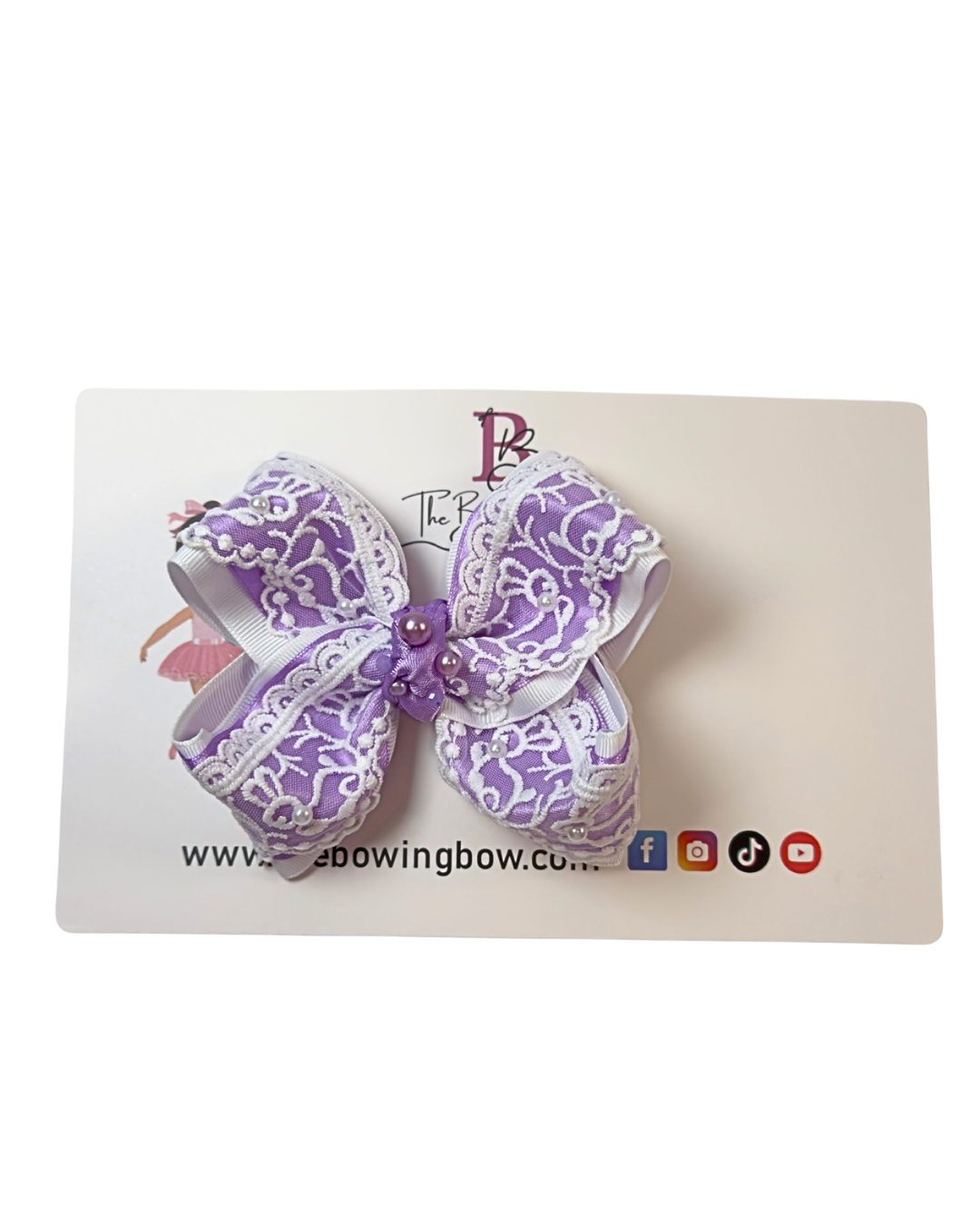Bunny Lace Hair Bow by The Bowing Bow, photo 6