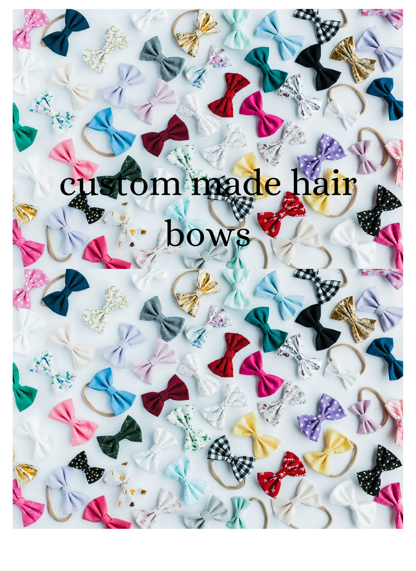 Theme hair bows customized