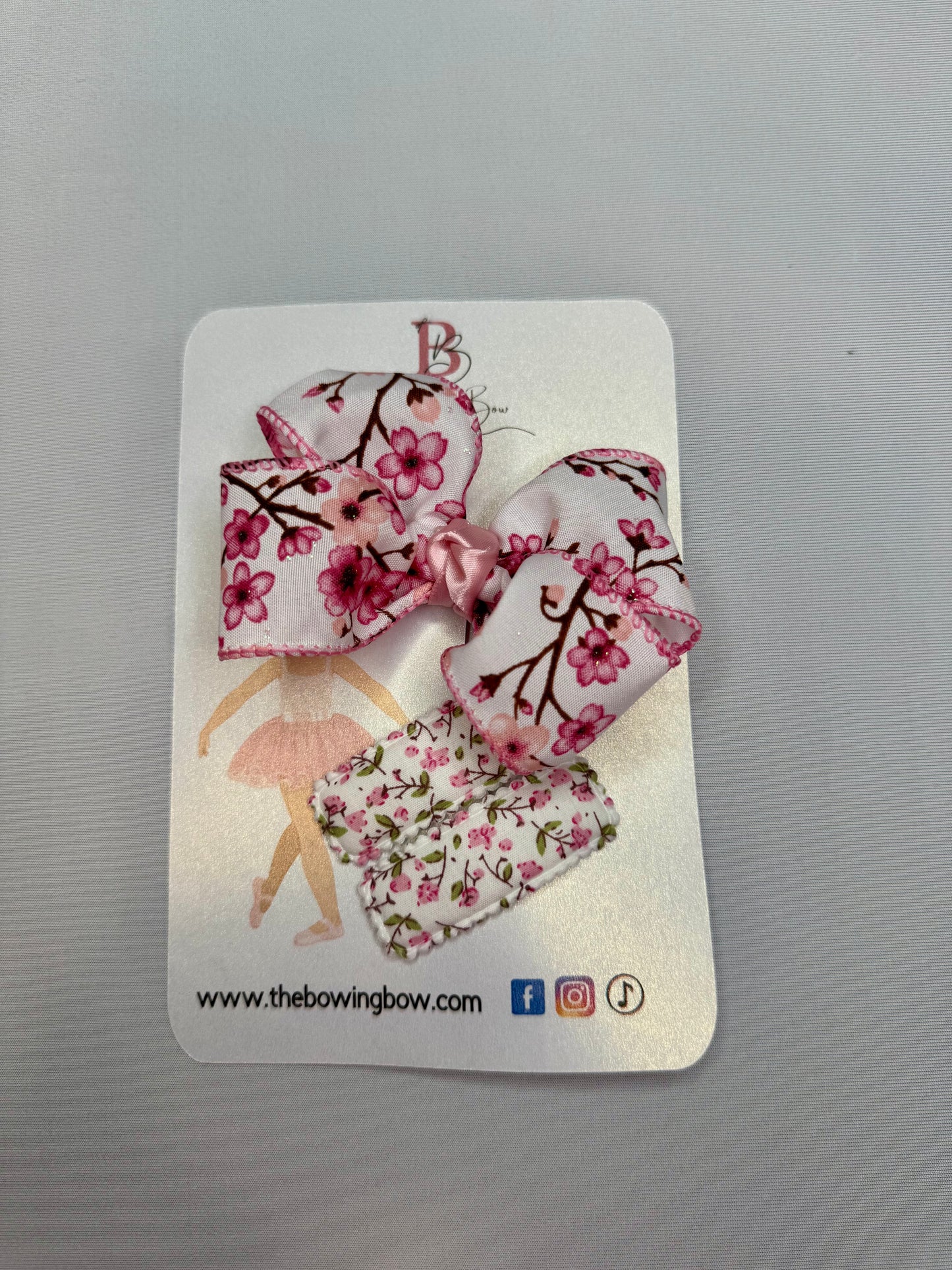 Cherry Blossom Harmony Hair Bow Set