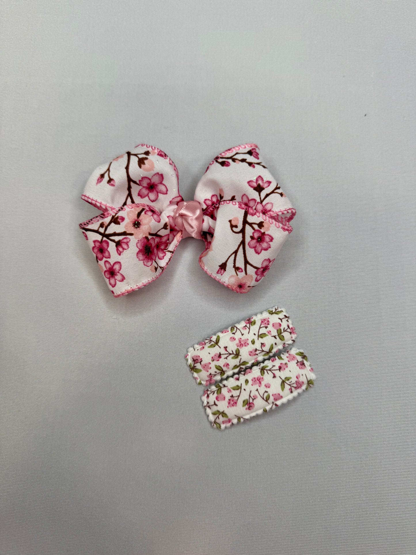 Cherry Blossom Harmony Hair Bow Set