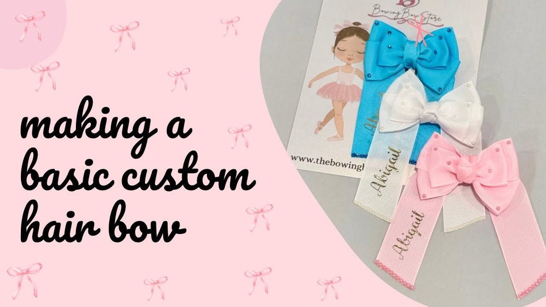 Making A Basic Bow Customized Hair Bow