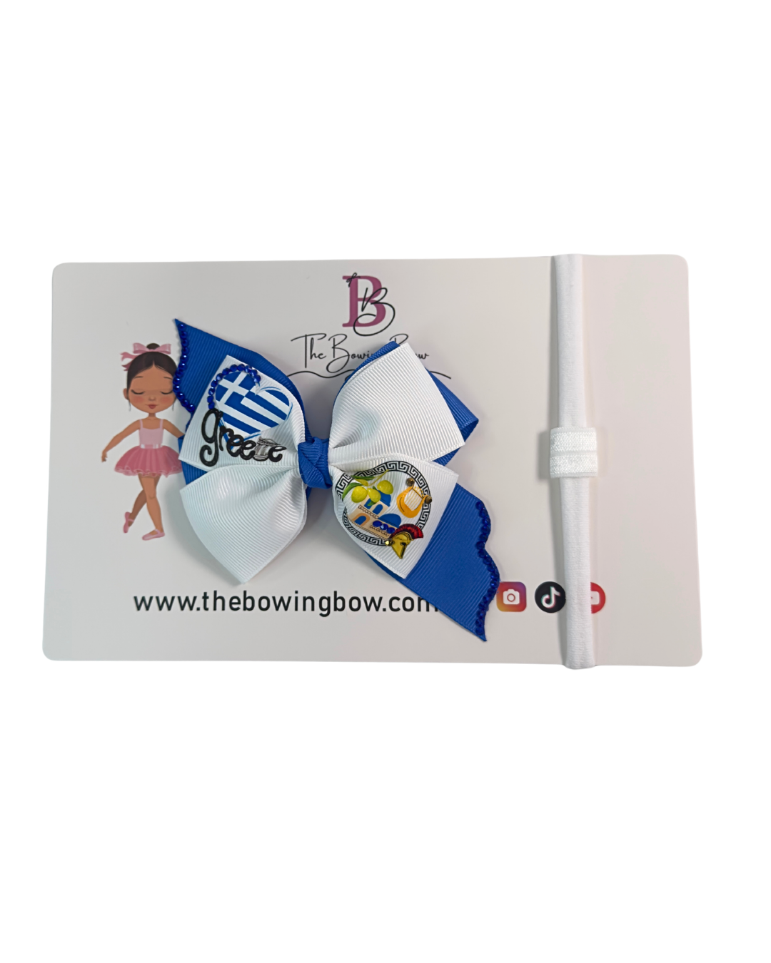 Greece Hair Bow (Greek)