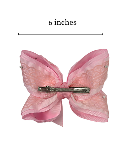 Pink Boutique lace and pearls