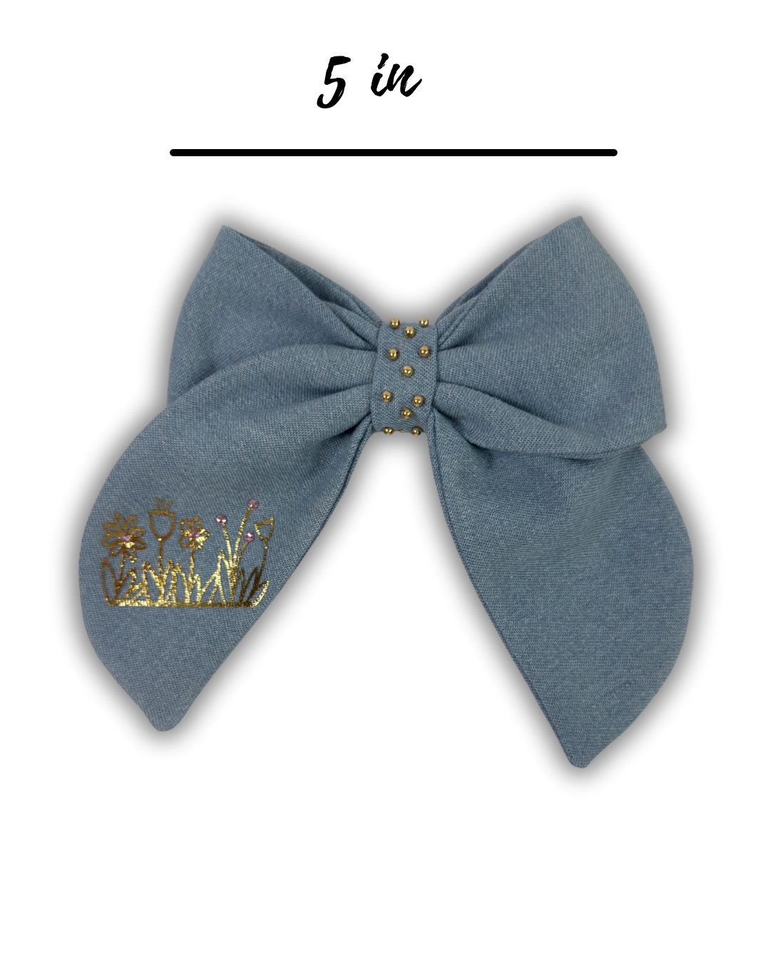 Garden Denim Bow