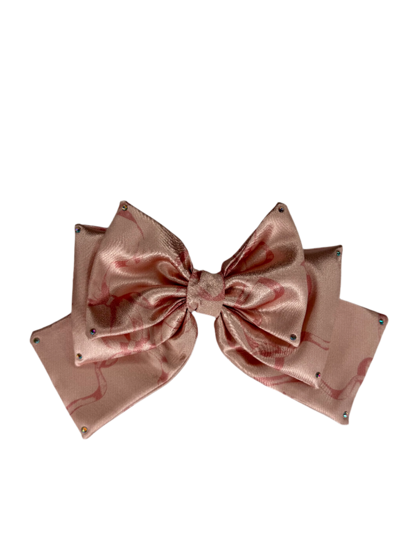 Pink Tonal Bows Charmeuse