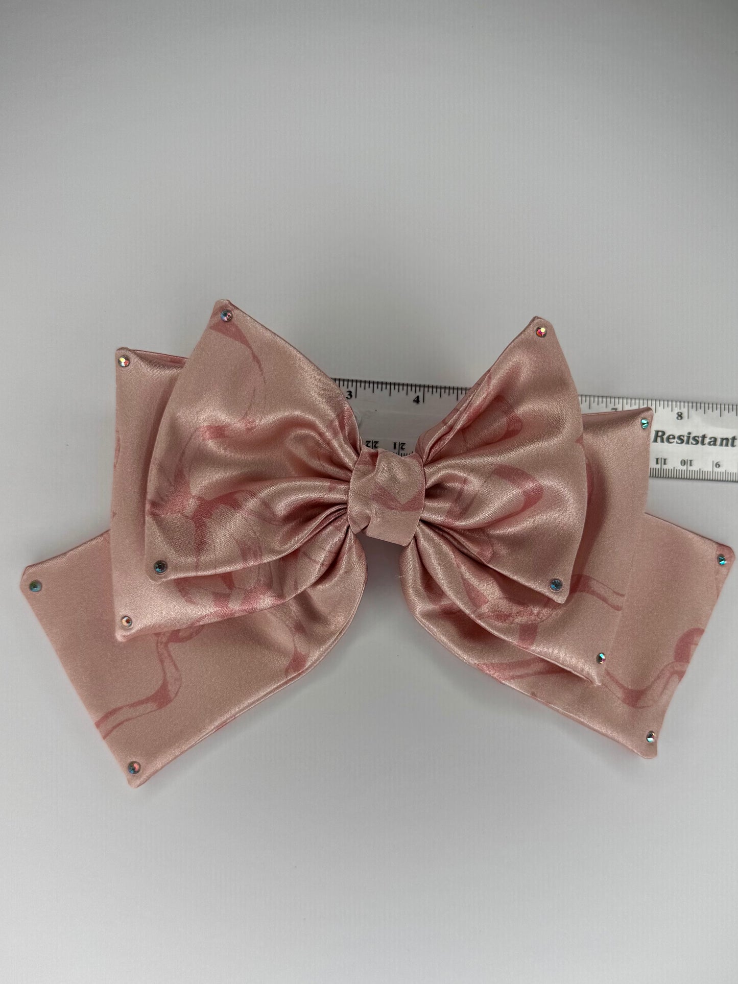 Pink Tonal Bows Charmeuse