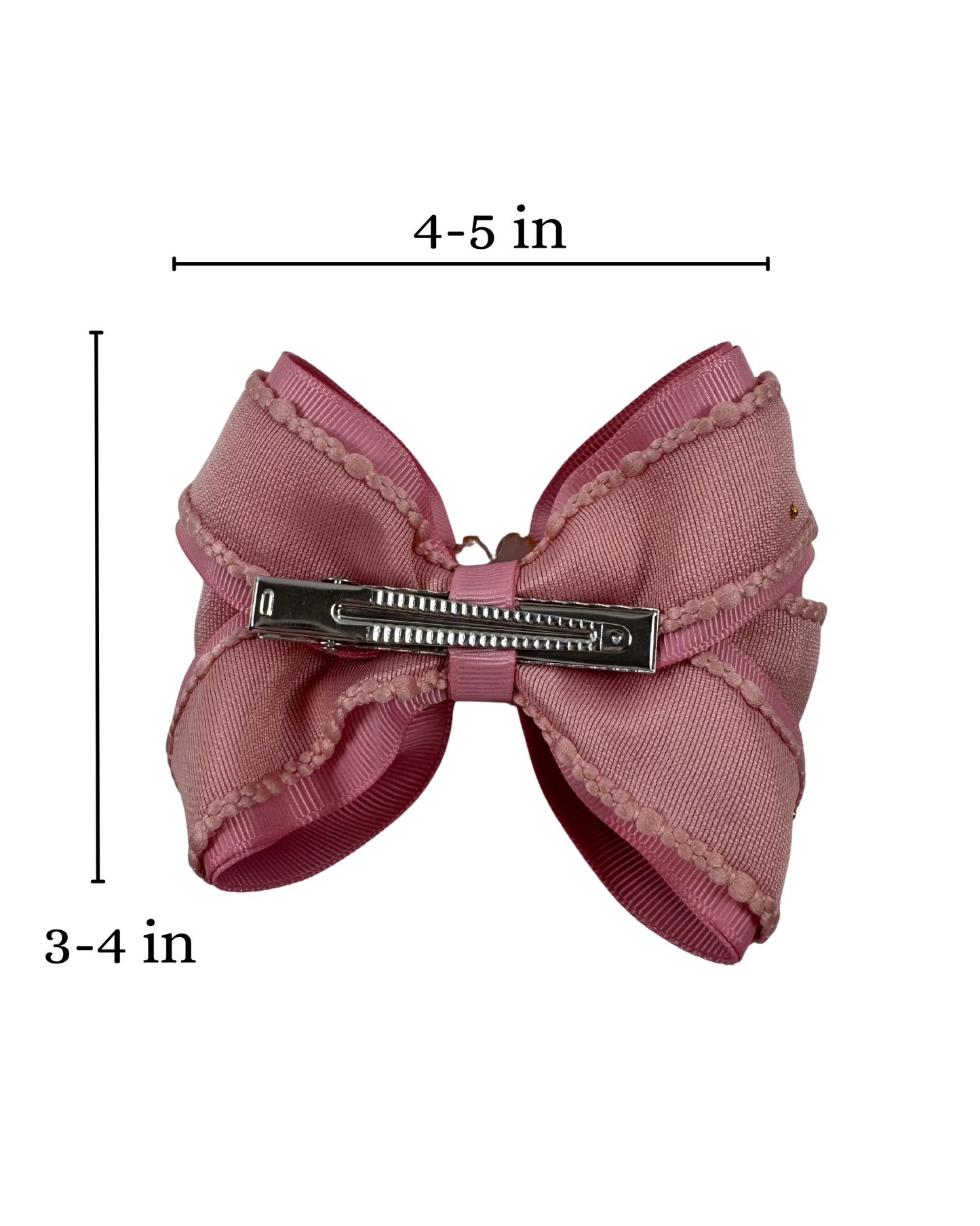 Mauve Elegant Hair Bow