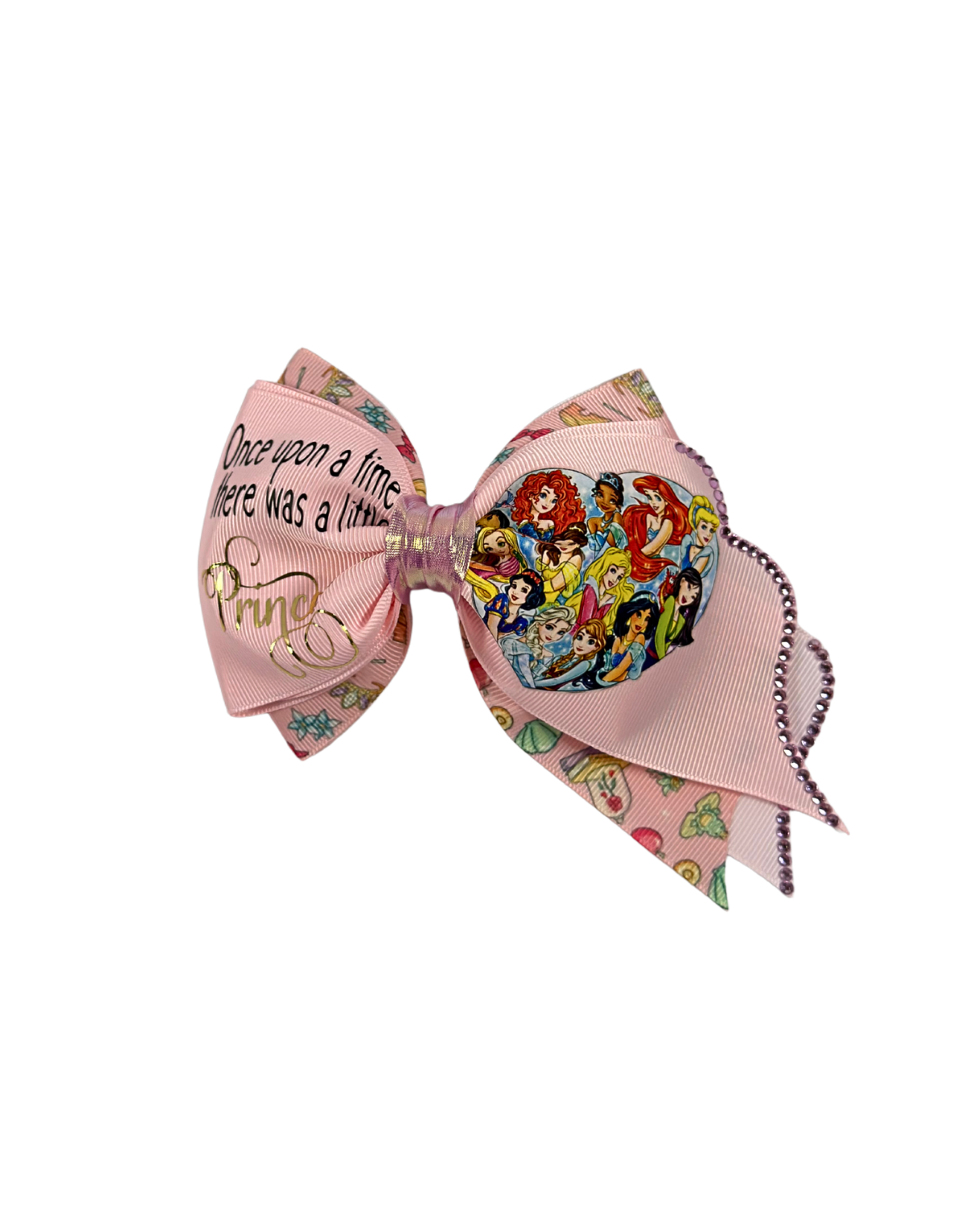 Princess club hair bow