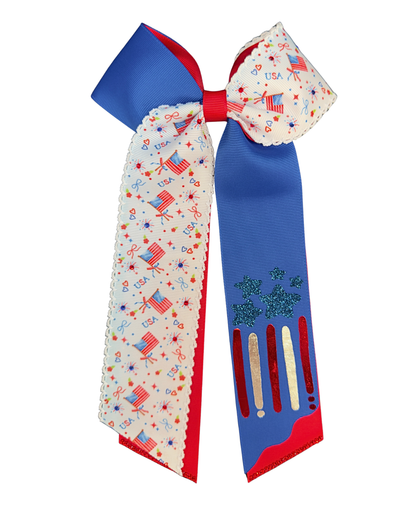 United States Of America Celebration Hair Bow