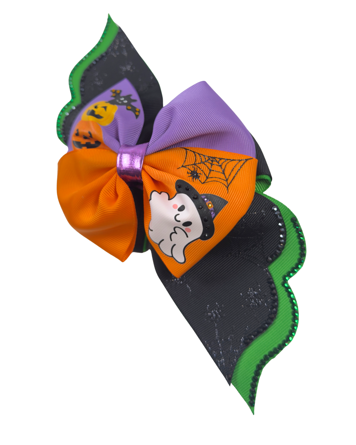 Halloween pinwheel Hair Bow